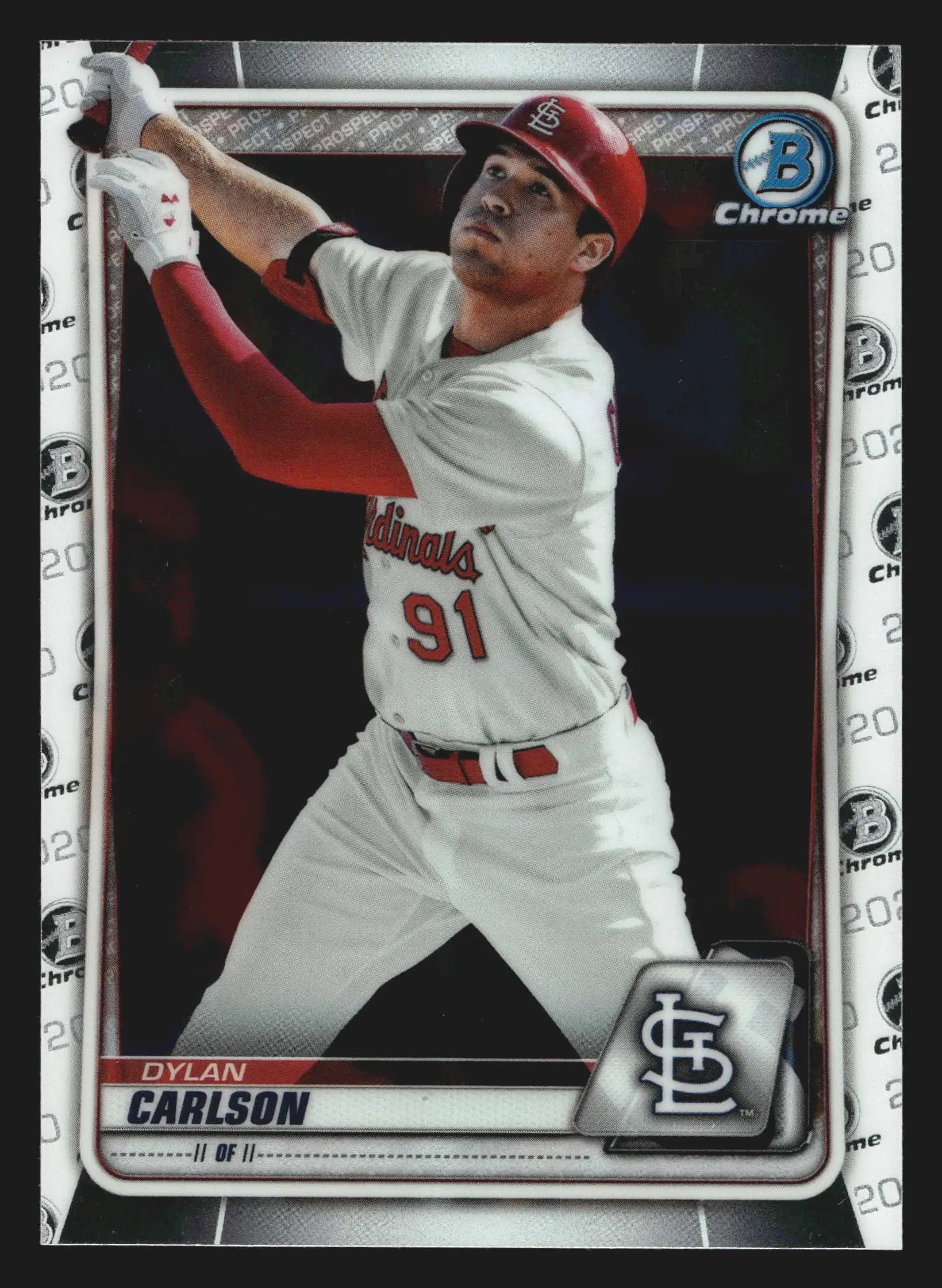 2020 Bowman Chrome Prospects Dylan Carlson #BCP-106 Cardinals - Baseball Card Single