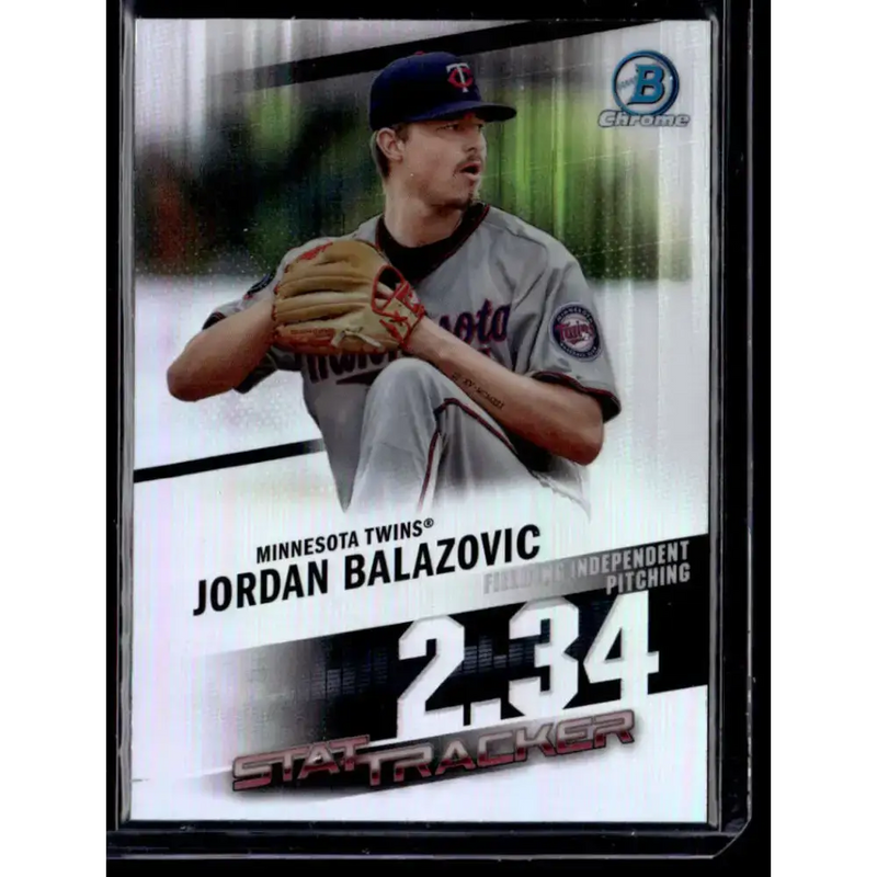 2020 Bowman Chrome #ST-1 Jordan Balazovic Stat Tracker NM-MT - Baseball Card Single