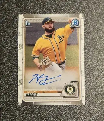 2020 Bowman #CPA-HH Hogan Harris Chrome Prospect Autographs - Baseball Card Single