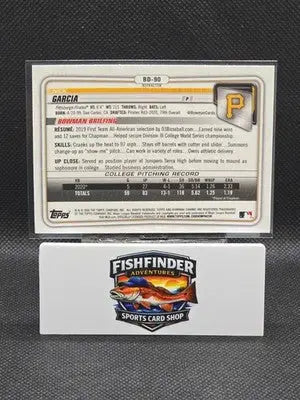 2020 Bowman Draft - Chrome Nick Garcia #BD-90 Refractor (RC) - Baseball Card Single