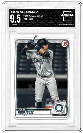 2020 Bowman Draft Julio Rodriguez #BD-188 Baseball Arena Club 9.5 - Baseball Card Single