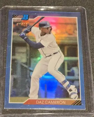 2020 Bowman Heritage #92CP-DAZ Daz Cameron Chrome Prospects Blue #/99 - Baseball Card Single