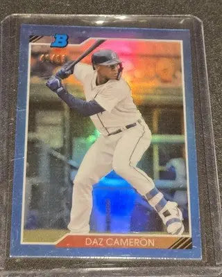 2020 Bowman Heritage #92CP-DAZ Daz Cameron Chrome Prospects Blue #/99 - Baseball Card Single