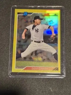 2020 Bowman Heritage #92CP-DG Deivi Garcia Chrome Prospects Yellow #/75 - Baseball Card Single