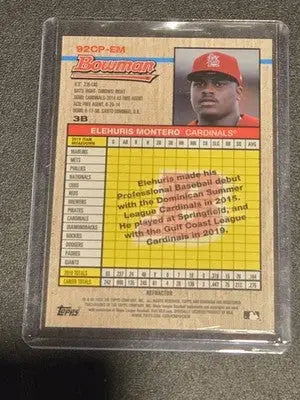 2020 Bowman Heritage #92CP-EM Elehuris Montero Chrome Prospects Refractor #/199 - Baseball Card Single