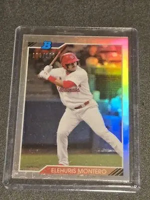 2020 Bowman Heritage #92CP-EM Elehuris Montero Chrome Prospects Refractor #/199 - Baseball Card Single