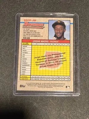 2020 Bowman Heritage #92CP-JM Jorge Mateo Chrome Prospects Blue #/99 - Baseball Card Single