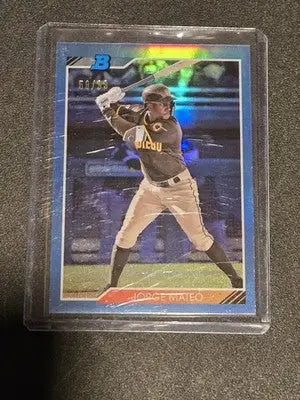 2020 Bowman Heritage #92CP-JM Jorge Mateo Chrome Prospects Blue #/99 - Baseball Card Single