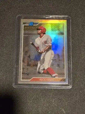 2020 Bowman Heritage #92CP-REC Rece Hinds Chrome Prospects Blue #/99 - Baseball Card Single