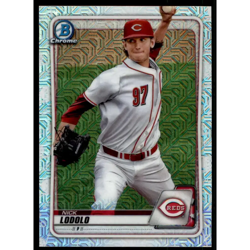 2020 Bowman Mega Box Chrome Prospect Mojo Refractors #BCP-39 Nick Lodolo NM-MT Cincinnati Reds Baseball Card - Baseball