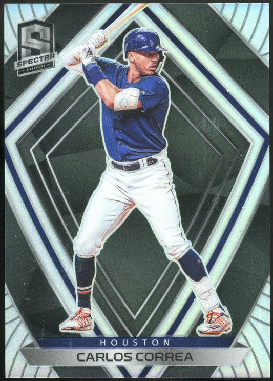 2020 Chronicles Spectra Carlos Correa #99 Silver Prizm Houston - Baseball Card Single