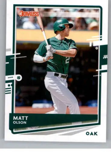 2020 Donruss #103 Matt Olson Baseball Card with Original Gloss NM-MT Athletics