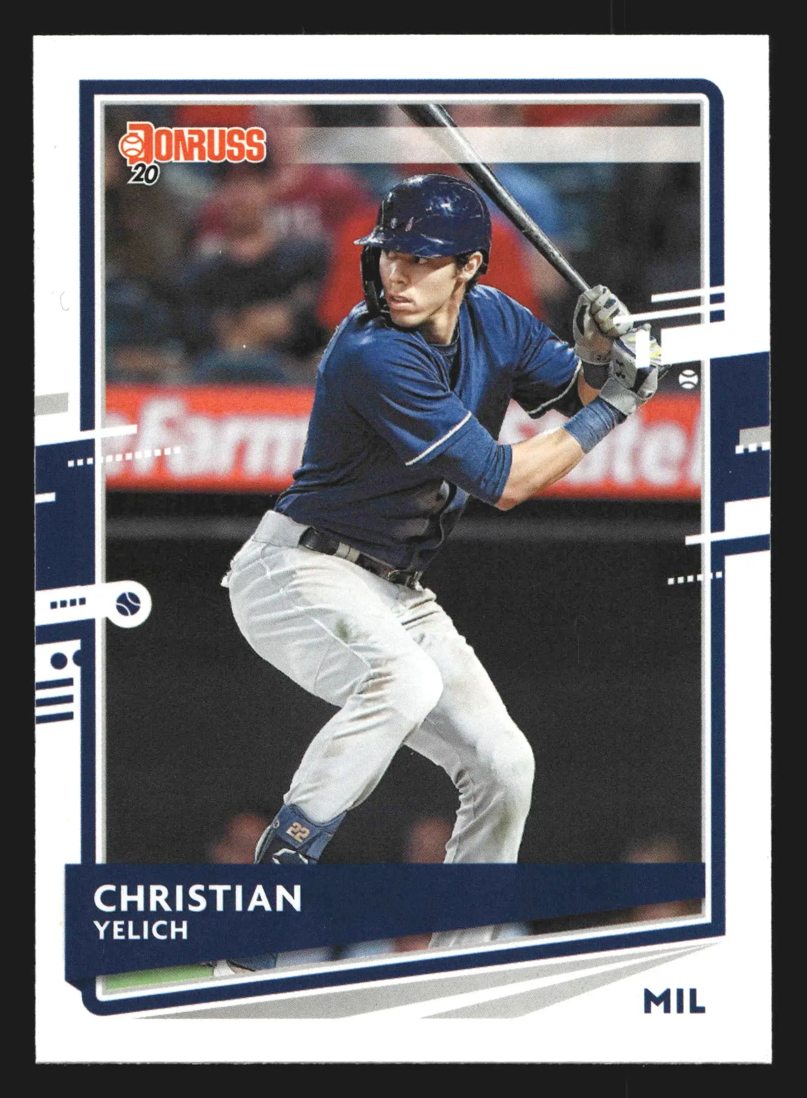 2020 Donruss #110 Christian Yelich Milwaukee Brewers - Baseball Card Single