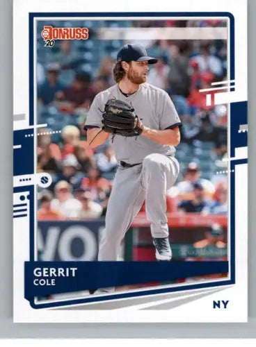 Original gloss Gerrit Cole baseball card 2020 Donruss #115 NM-MT Yankees