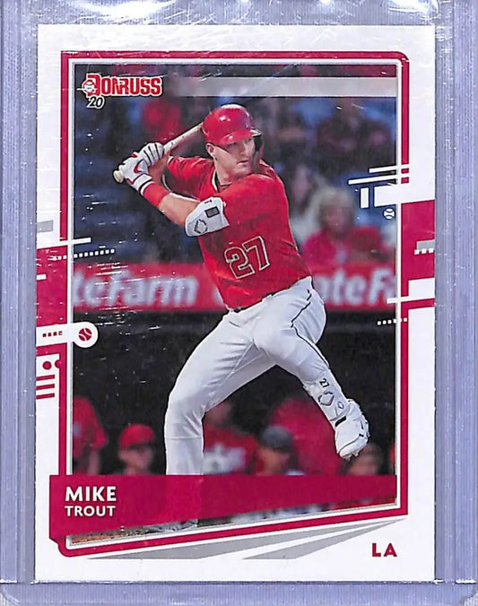 2020 Donruss #129 Mike Trout NM-MT California Angels - Baseball Card Single
