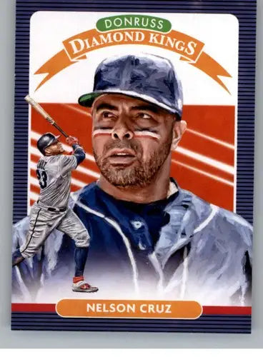Nelson Cruz baseball card from 2020 Donruss with original gloss, featuring Twins