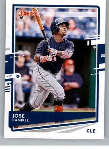 2020 Donruss #158 Jose Ramirez NM-MT Indians - Baseball Card Single