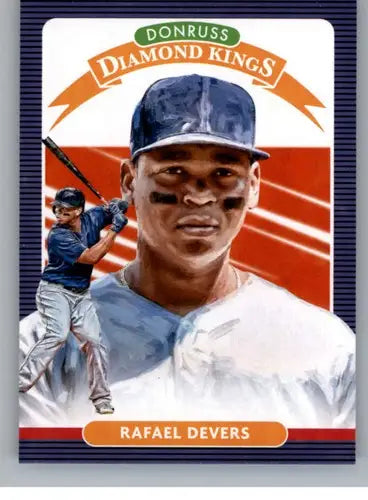 Original gloss Rafael Devers baseball card 2020 Donruss NM-MT Red Sox