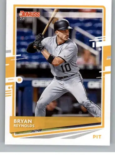Original gloss Bryan Reynolds baseball card 2020 Donruss NM-MT Pirates