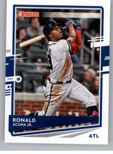 2020 Donruss #170 Ronald Acuna Jr. NM-MT Braves original gloss baseball trading card