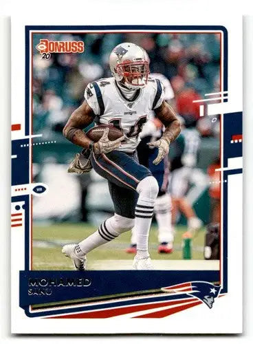 2020 Donruss #172 Mohamed Sanu New England Patriots Football Cards N ID:55784 - Football Card Single