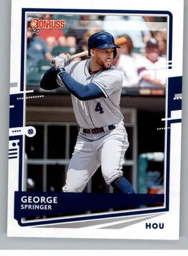 2020 Donruss #176 George Springer NM-MT Astros ID:28225 - Baseball Card Single