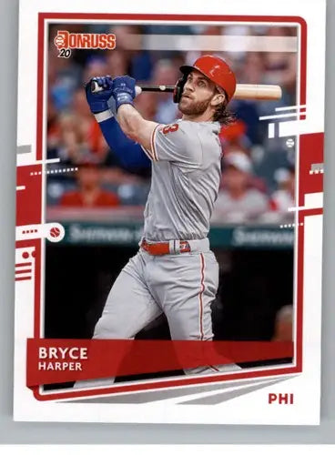 Original gloss Bryce Harper baseball card 2020 Donruss #193 Bryces Harper NM-MT
