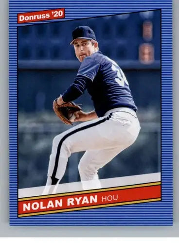 2020 Donruss Nolan Ryan baseball card with original gloss, Nolan Ryan NM-MT Astros