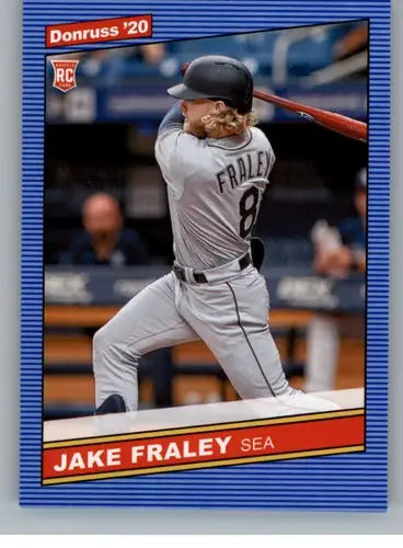 2020 Donruss Jake Fraley Mariners baseball card with original gloss and simply sandoval details