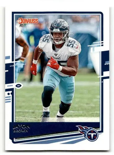 2020 Donruss #250 Jayon Brown Tennessee Titans Football Cards NM Nea ID:55767 - Football Card Single