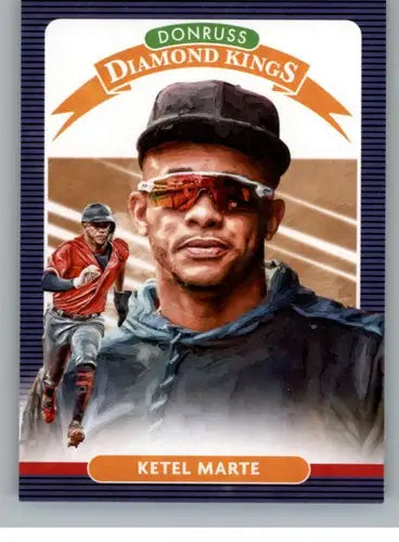 Original gloss Ketel Marte baseball card 2020 Donruss #28 NM-MT featuring Ketel Marte