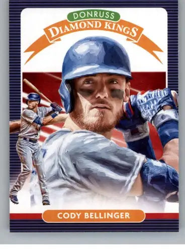 2020 Donruss Diamond Kings Cody Bellinger baseball card with original gloss featuring Dodgers