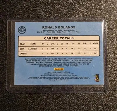 2020 Donruss #86S-RB Ronald Bolanos Retro 1986 Signatures - Baseball Card Single