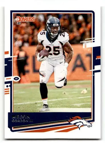 2020 Donruss #89 Melvin Gordon III Denver Broncos Football Cards NM ID:55782 - Football Card Single