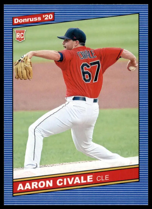 2020 Donruss Aaron Civale RC 254 Cleveland Indians NM - Baseball Card Single