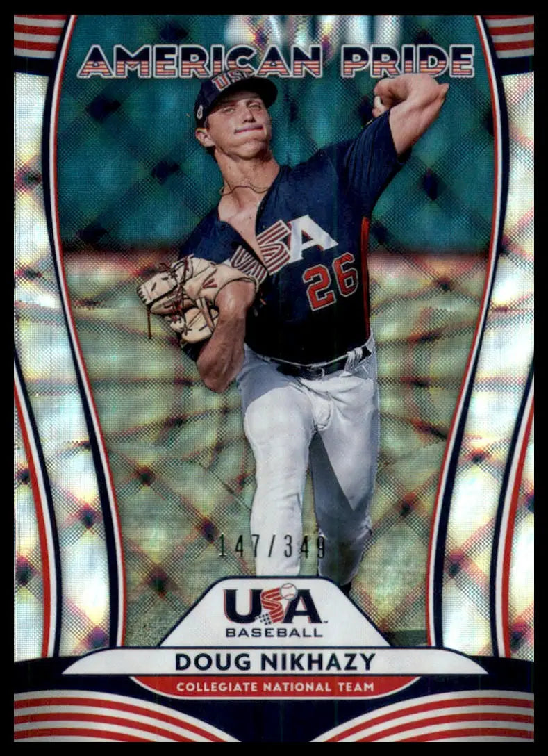 2020 Donruss - American Pride Silver Doug Nikhazy / Noah Song AP17 /399 USA NM - Baseball Card Single