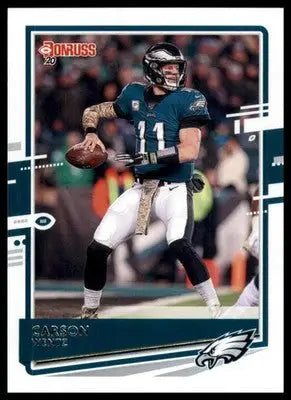 2020 Donruss Carson Wentz 205 Philadelphia Eagles - Football Card Single