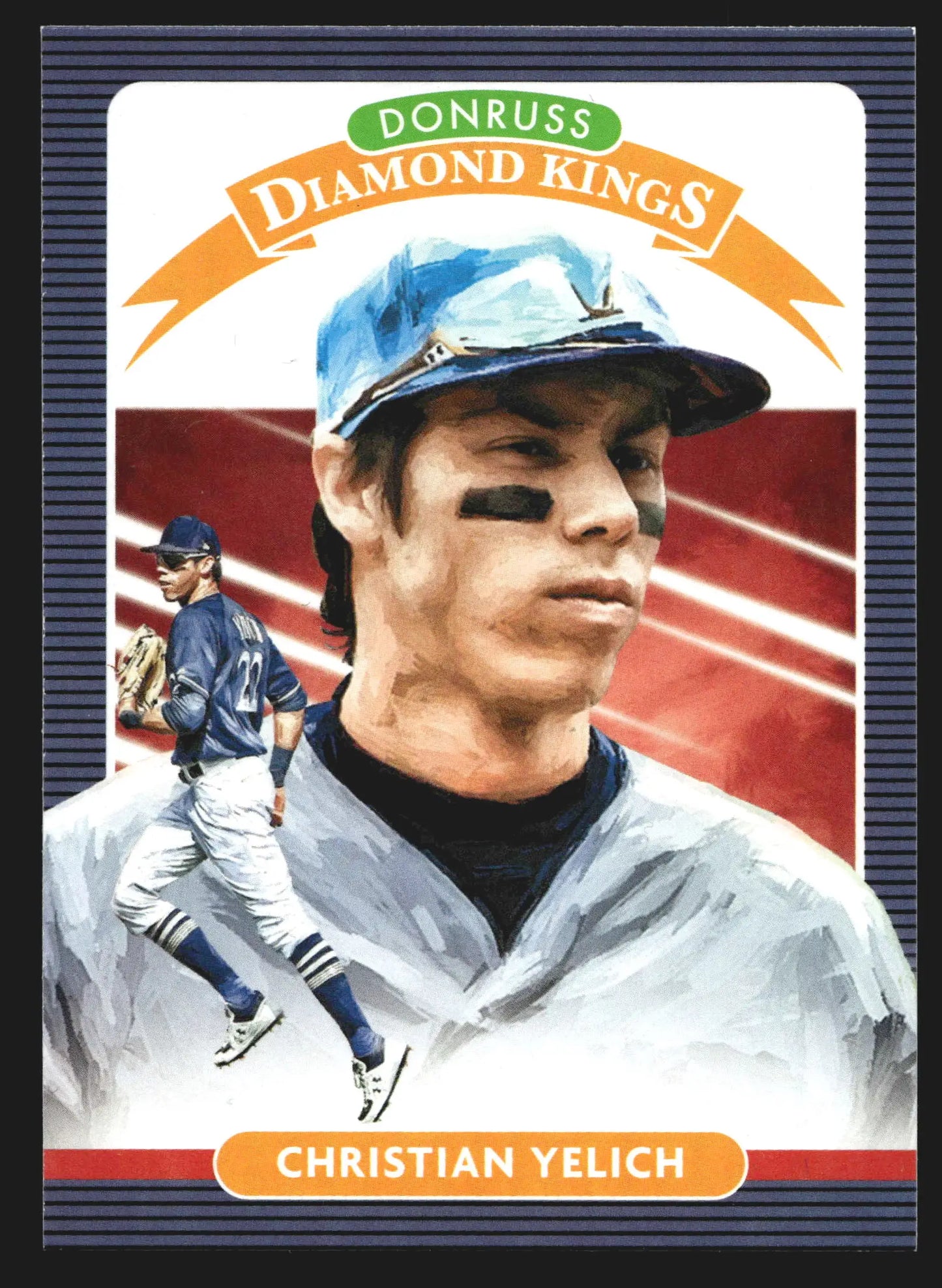 2020 Donruss Diamond Kings #5 Christian Yelich Milwaukee Brewers - Baseball Card Single
