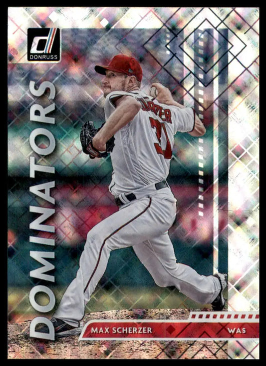 2020 Donruss - Dominators Diamond Max Scherzer D-1 Washington Nationals NM - Baseball Card Single