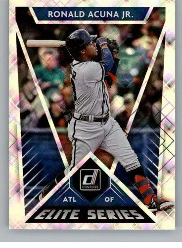 2020 Donruss Elite Series Diamond #8 Ronald Acuna Jr. NM-MT Braves - Baseball Card Single