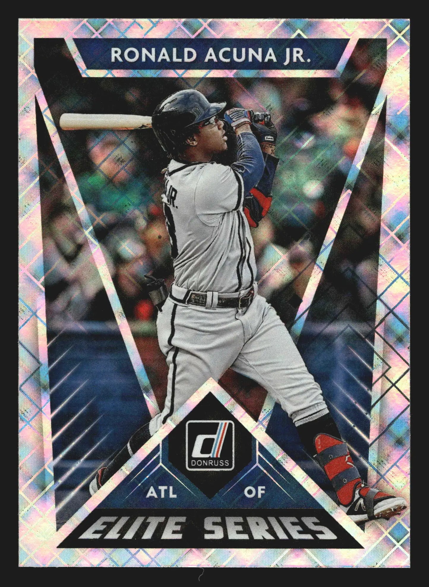 2020 Donruss Elite Series #E-8 Ronald Acuna Jr. Diamond Parallel Atlanta