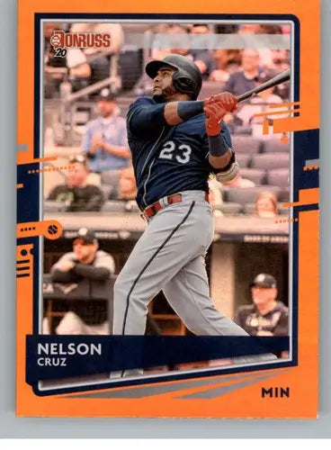 2020 Donruss Holo Orange #113 Nelson Cruz NM-MT Twins - Baseball Card Single