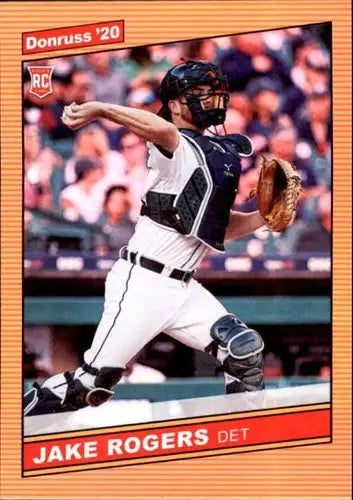 2020 Donruss Holo Orange #260 Jake Rogers NM-MT Tigers - Baseball Card Single