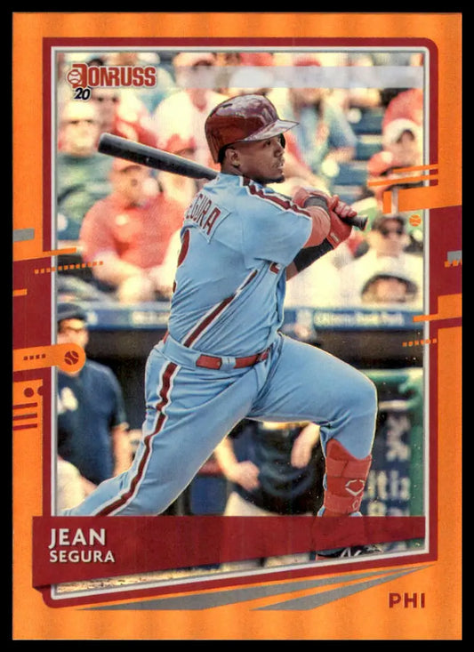 2020 Donruss - Holo Orange Jean Segura 70 Philadelphia Phillies NM - Baseball Card Single