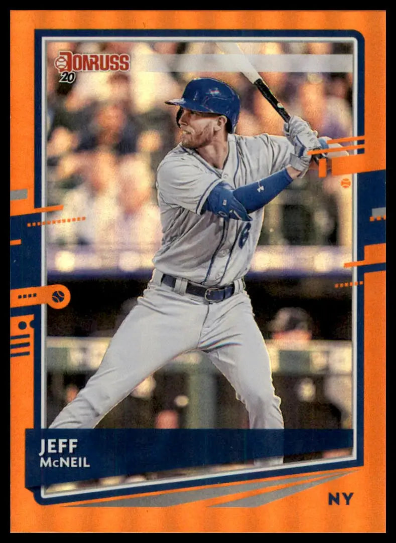 2020 Donruss - Holo Orange Jeff McNeil 89 New York Mets NM - Baseball Card Single