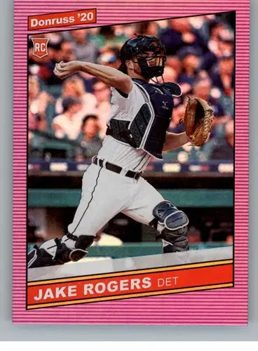 2020 Donruss Holo Purple #260 Jake Rogers NM-MT Tigers - Baseball Card Single