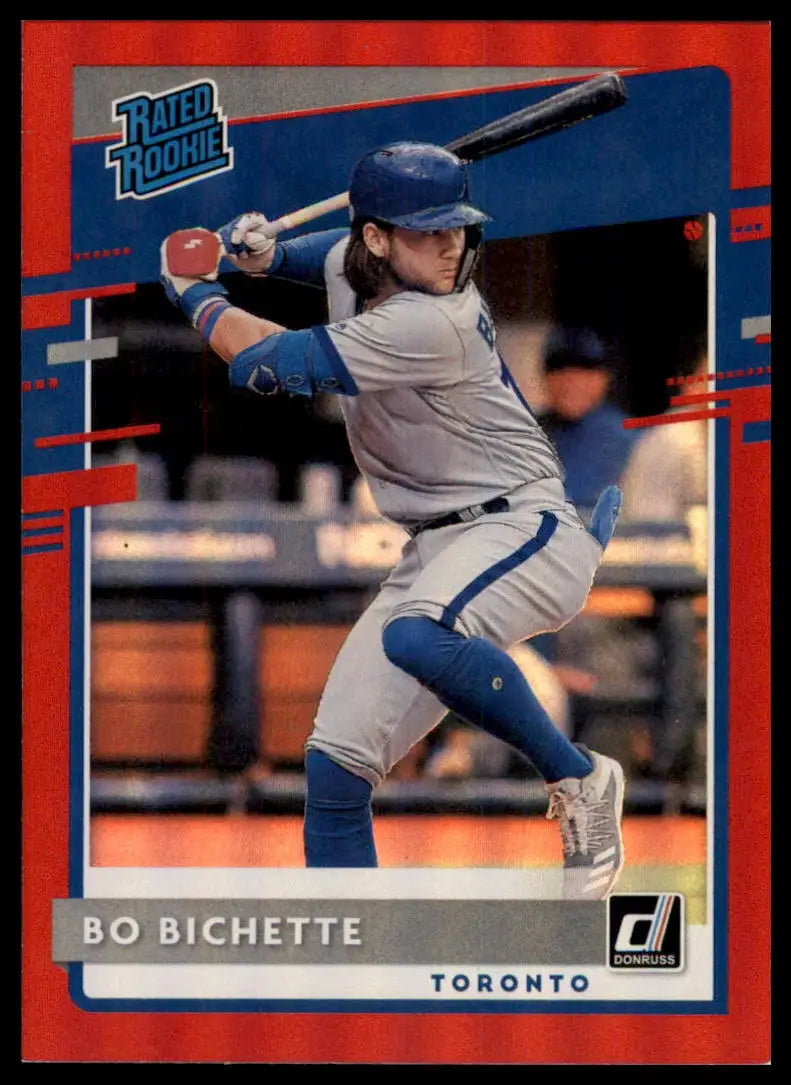 2020 Donruss - Holo Red Bo Bichette 37 Toronto Blue Jays NM - Baseball Card Single