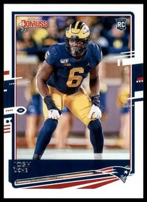 2020 Donruss Josh Uche RC 287 New England Patriots - Football Card Single