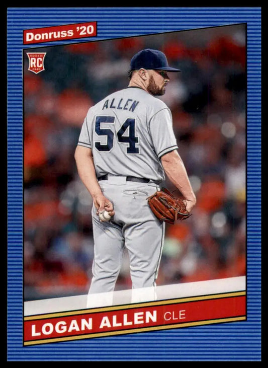 2020 Donruss Logan Allen RC 243 Cleveland Indians NM - Baseball Card Single