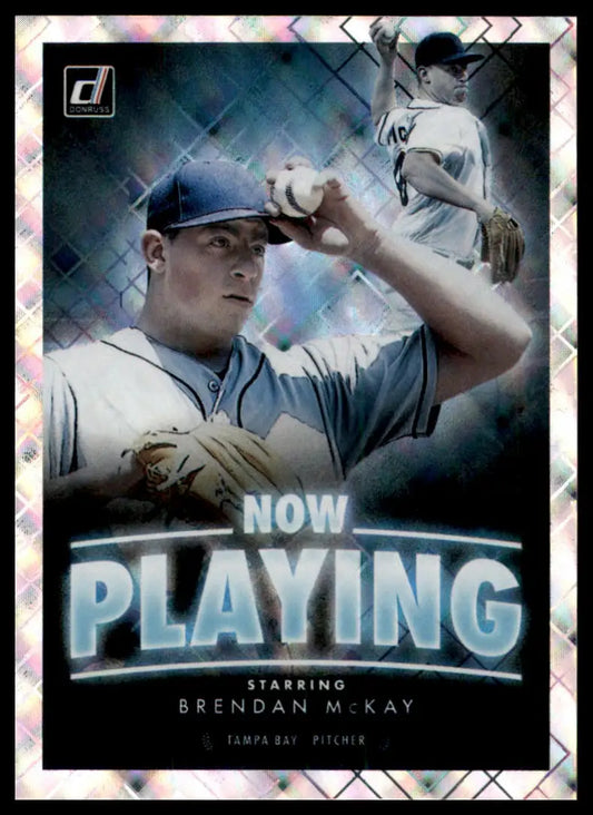 2020 Donruss - Now Playing Diamond Brendan McKay NP-10 Tampa Bay Rays NM - Baseball Card Single